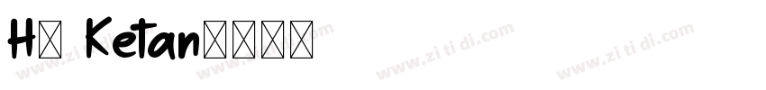 H4 Ketan字体转换